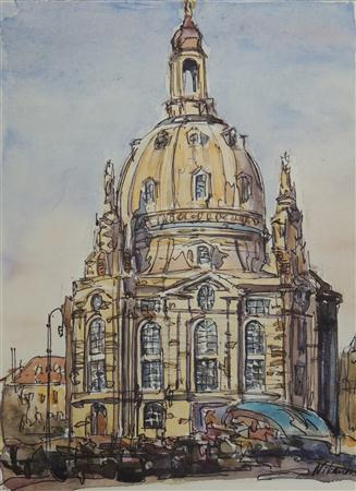 Nikandrov, Ivan, 'Frauenkirche Dresden', (2012, Aquarell)